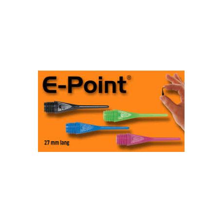 500 Stück E-Point Spitzen 27 mm 1/4" neonrot