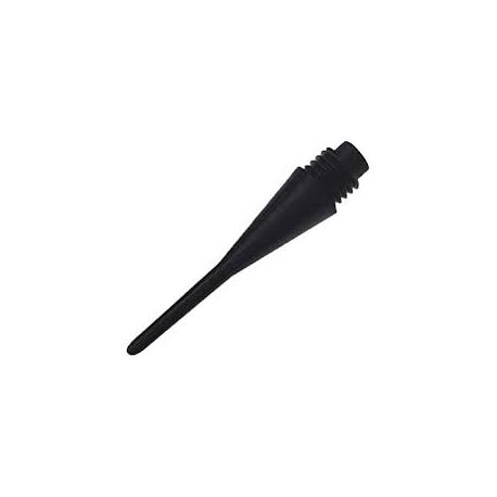 1000 Stück 1/4" rund schwarz 27 mm
