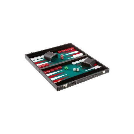 Backgammon im Lederkoffer