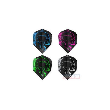 Skull Harrows standard, grün, pink, silber