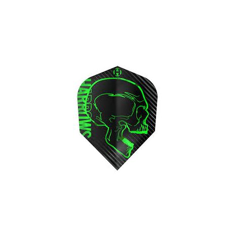 Skull Harrows standard, grün, pink, silber