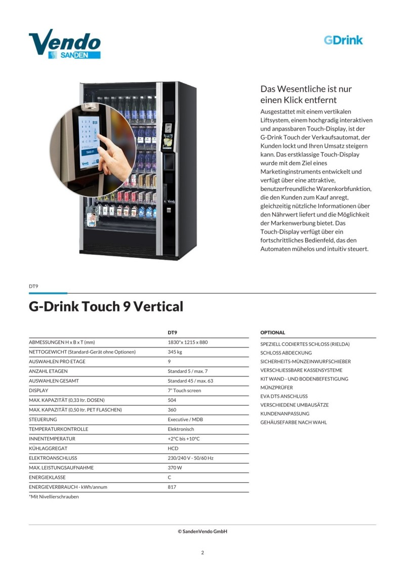 G-Drink Touch 6 Vertical