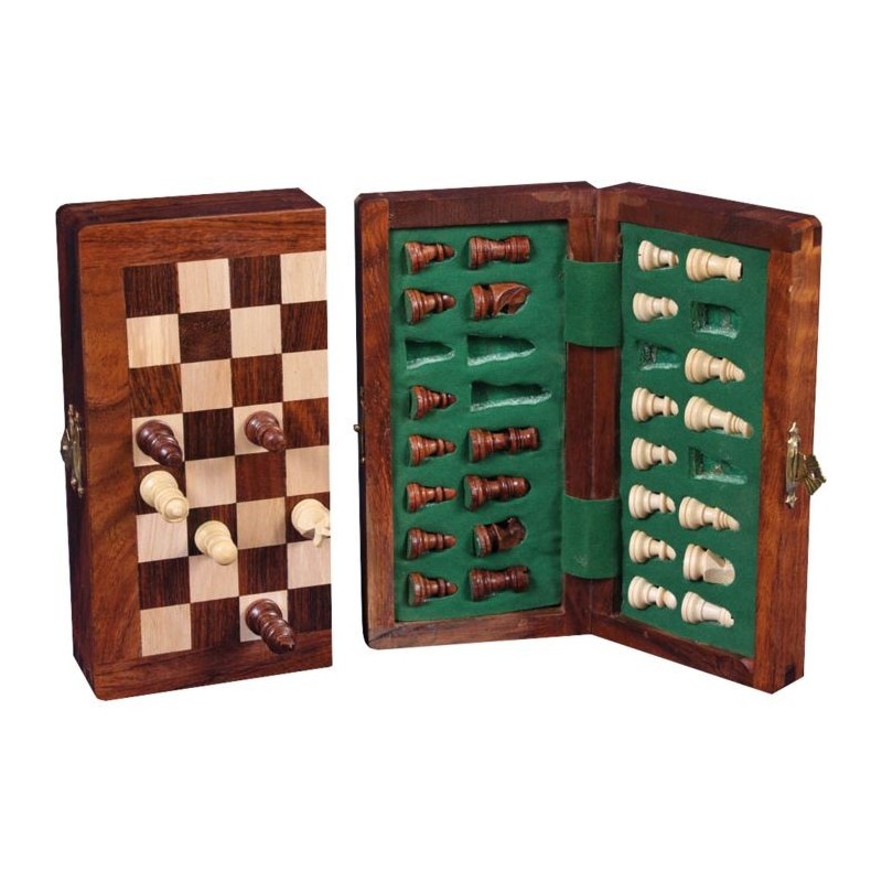 Reiseschach magnetisch Holz