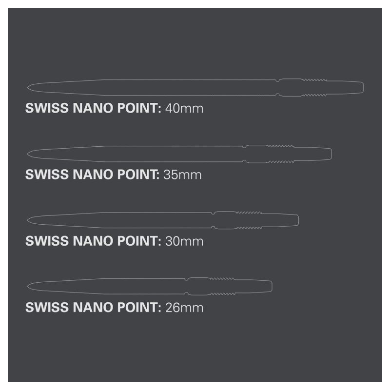 Swiss Point Nano black, gold 30mm, 35mm, 40mm