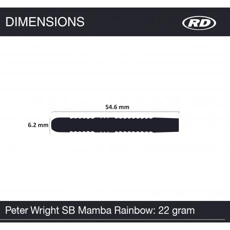 Peter Wright Rainbow Mamba 22g